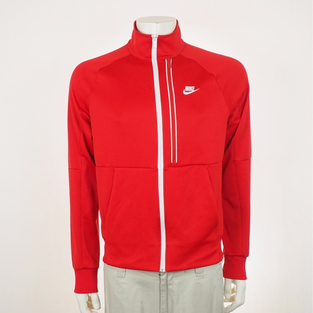 Nike Sportswear N98 Tribute Full-Zip Track Jacket Mens Medium Fire Red Training
